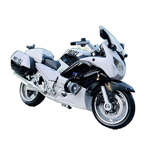 Modèle de moto Yamaha FJR 1300A police 1:18 miniature de haute simulation