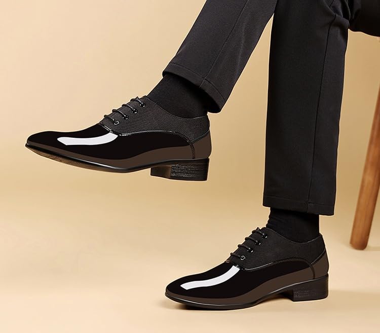 Mens Dress Shoes Casual Oxfords Lace Up Business Formal Dress Sneakers for Men4
