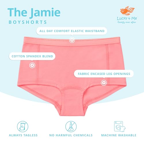 Lucky & Me Jamie Girls Performance Boyshorts, Underwear Tagless, 7 Pack2