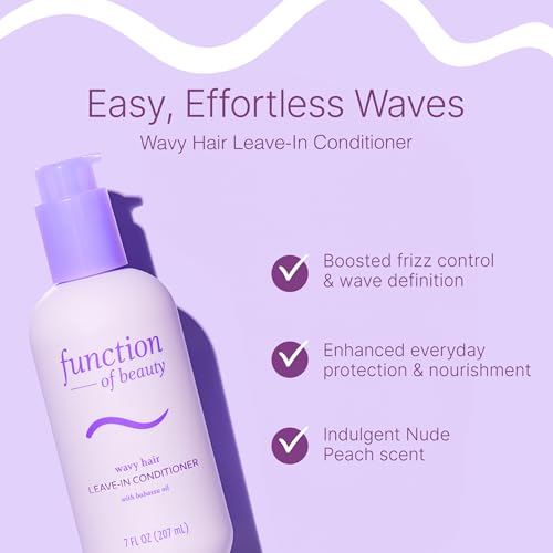 Image of Function of Beauty Wavy Leave In Hair Conditioner - Anti-Frizz, 1-Pack