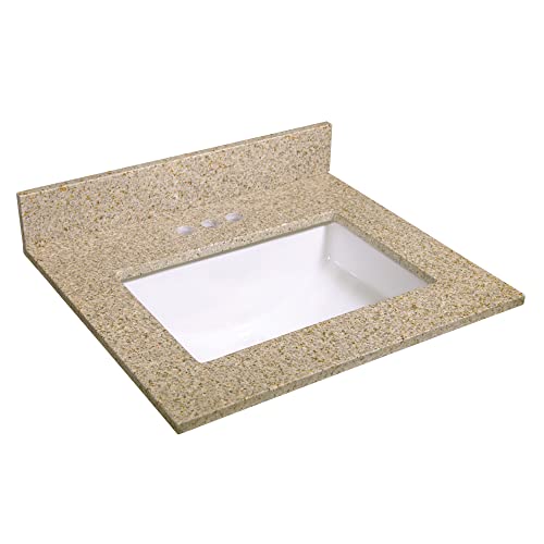 Design House 563155 Single Bowl Granite Vanity Top 25", Golden Sand #TOP6
