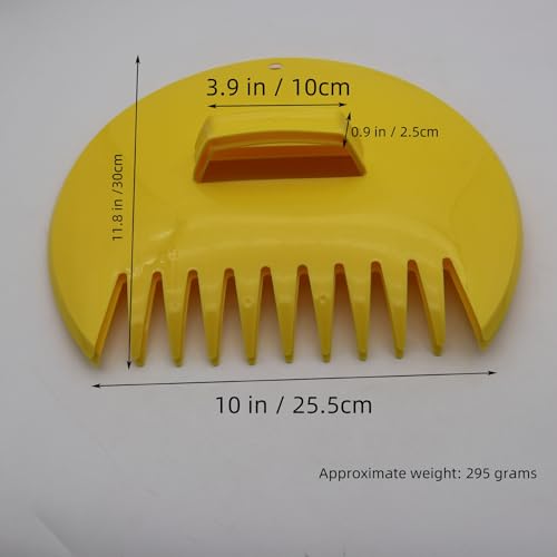 Rastrillos Manuales para Hojas, 1 Par, Amarillo miniatura 2