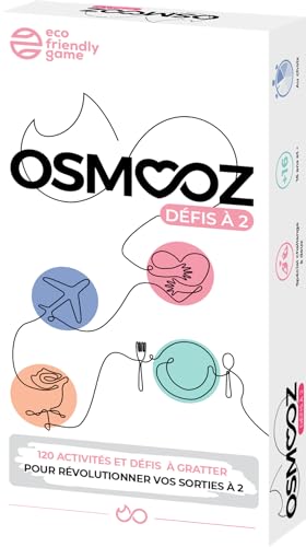 JUDUKU Jeu Couple - Osmooz Défis à 2 - Jeu de Cartes à Gratter - Jeux de société - Cadeau Femme - Cadeau Homme - Cadeau Couple Original - Cadeau St Valentin