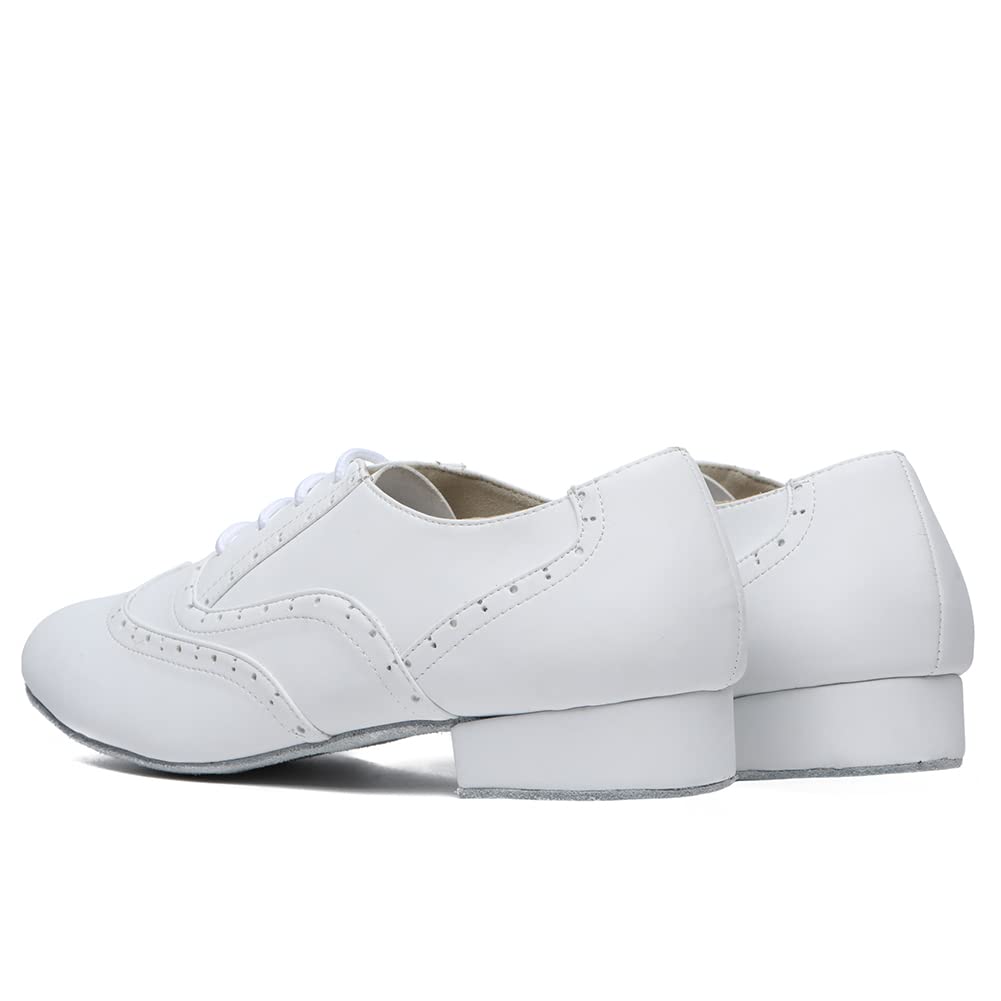 SWDZM Scarpa da Ballo Latino Americano Uomo Vernice per Salsa Tango Jazz di Pratica di Danza Scarpe