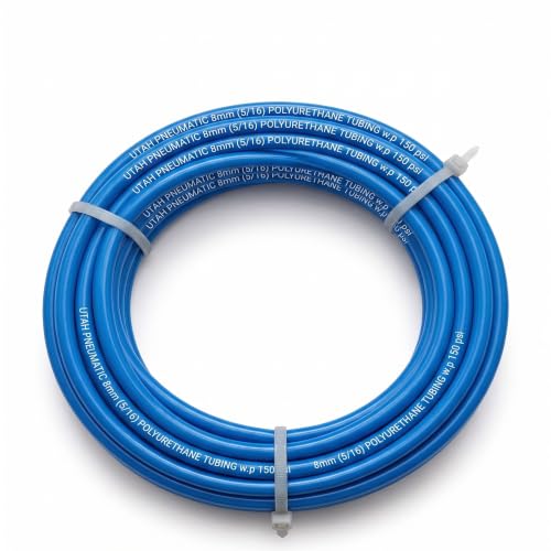 Utah Pneumatic 8mm Pneumatic Tubing Flexible PU Hose 10m (32.8ft)