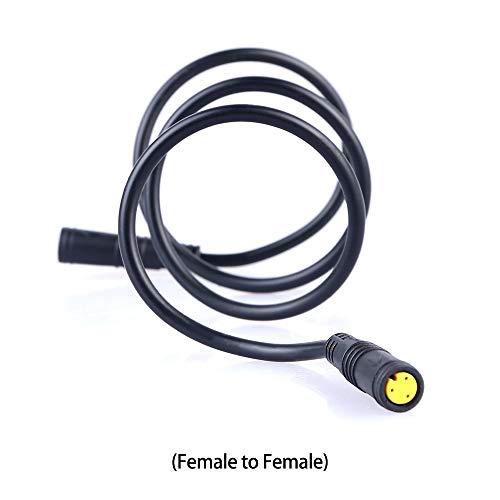Bafang Extension Cable Mid Motor : 3 Pin Plug For Electric Bike Conversion Kit Bbs01 Bbs02 Bbshd Thumb Throttle And Gear Sensor - Female To Female 3Pin Connector (22.44 Inch) #TOP13