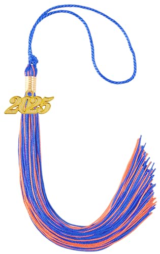 Image of 2025 Tassel Graduation, Blue and Orange Tassel 2025