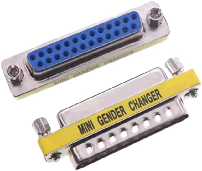 2pcs Rs232 Serial Cable 25 Pin DB25 Male to Female Gender Changer Coupler Adapter Connector