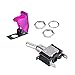 ESUPPORT Car Purple Cover Purple LED Light Rokcer Toggle Switch SPST ON Off Pack of 5