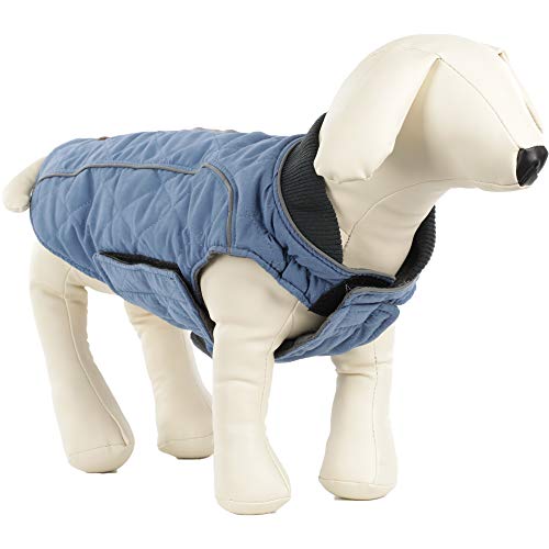 ubest Hundemantel wasserdichte Winterjacke, Warm Weste Reflektierende Hundejacke für Winter und kaltes Wetter, Blau, XL Cover