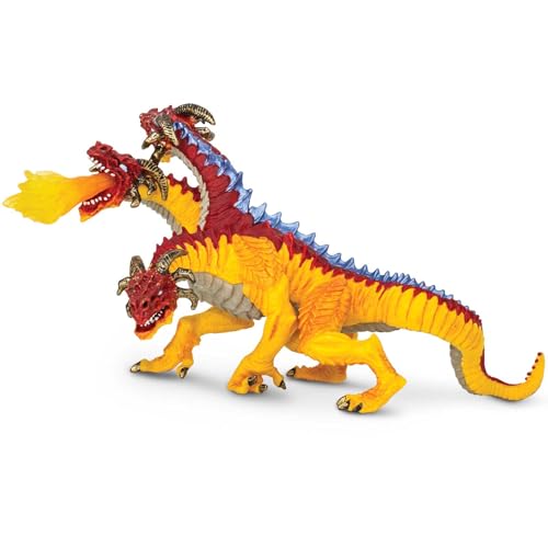 Dragón de Fuego | Colección de Dragones | Figura de Dragón Pintada a Mano | No tóxica y libre de BPA | Adecuada para niños de 3 años en adelante | Safari Ltd