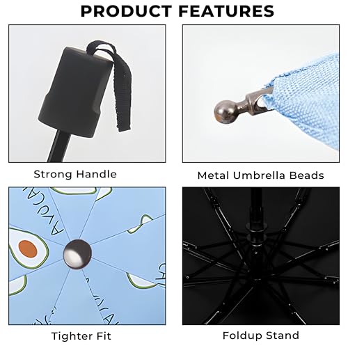 Image of Kraptick Printed Travel Umbrella for Rain, UV, Wind Proof, Water-Proof Umbrella for Men /Women /Boys /Girls /Kids (UMBR-02)