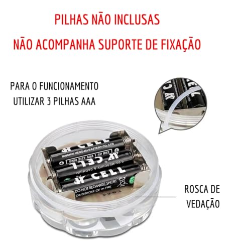 Luminaria Led Piscina Aquário C/Controle Submerso Rbg Prova Dágua 16 Cores