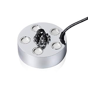Mxmoonant Vijvermistmakers 5 Head Ultrasone Fogger 1500ml/H Fogger Luchtbevochtiger 135W met LED voor Hydrocultuur Landschap Festival Sfeer Voedselconservering (Mist Maker, 5-head)