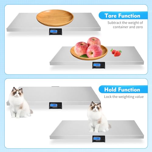 Báscula digital para mascotas y correspondencia con plataforma de acero inoxidable miniatura 3