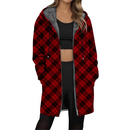 Veste mi-longue Noël polaire doublée pour ne plus souffrir du froid durant l'automne-hiver