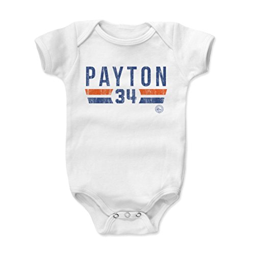 500 LEVEL Walter Payton Baby Infant One Piece Bodysuit (6M, White) - Walter Payton Font B