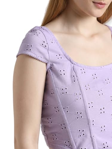 Image of ONLY Womens Cotton Slim T-Shirt