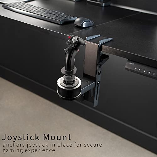 Vivo Steel Clamp-On Joystick And Throttle Mount Designed Only For Thrustmaster Hotas Warthog Dual Throttle System For Windows, Attaches To Desks Up To 2.3 Inches Thick, Black, Mount-Js1 #TOP5