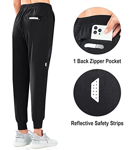 NORTHYARD Women's Running Athletic Pants Track Lightweight Joggers Workout Jogging Casual Sweatpants with Zipper Pockets3