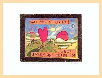 Germanposters Peter-T Schulz - Póster artístico con marco de madera