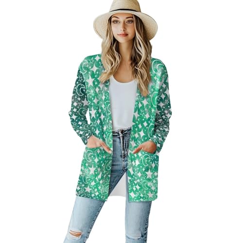 Image of Cardigan for Women Long Sweater Open Front Sweaters Fashion Lightweight Cardigans with Pockets