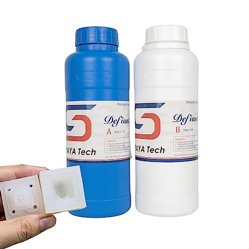 Siraya Tech Defiant 15 Kit de Silicona Platino para Fabricación de Moldes, Dureza Shore A 15, Ideal para Proyectos con Resina UV 3D, Curado Fácil, No Requiere Recubrimiento, 1 kg (2,2 lb)