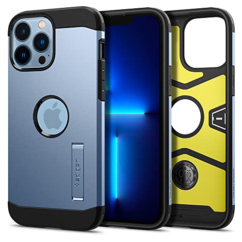 Spigen iPhone13 Pro Max ケース 3層構造 スタンド付き 米軍MIL規格取得 カメラ保護 傷防止 衝撃吸収 ワイヤレス充電対応 タフ アーマー ACS03838
