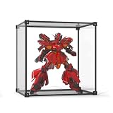 AKEMI LIVING フィギュアケース 透明アクリル コレクションケース 磁石付き前扉 コレクションボックス 大型 合金フレーム uvカット 模型 展示用 組み立て式 40×40×40cm