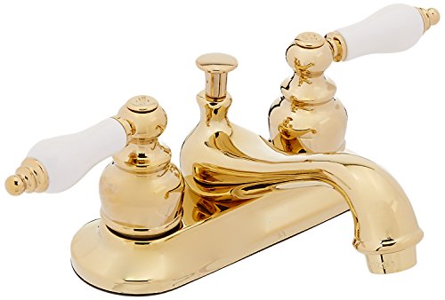 Elements of Design EB602B Elizabeth 4' Centerset Lavatory Faucet with Retail Pop-Up, 4-1/2' in Spout...