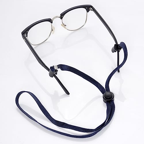 Sucrain 5 clipes ajustáveis para chapéu, cordão de queixo para golfe, pesca, passeios de barco, Azul