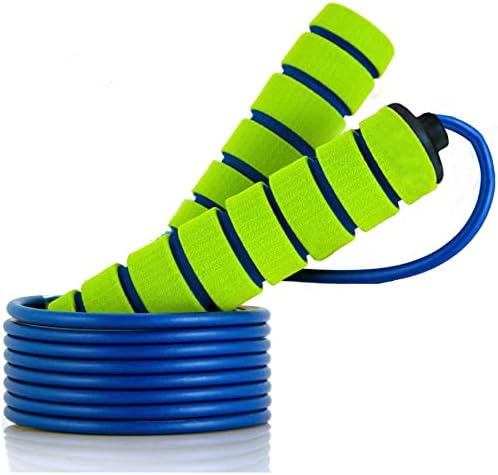 Miniatura 5 de Ponydash - 2 cuerdas para salto de velocidad (para hombres y mujeres), ligeras, ajustables y durables, asas de espuma cuerda de saltar ideal para