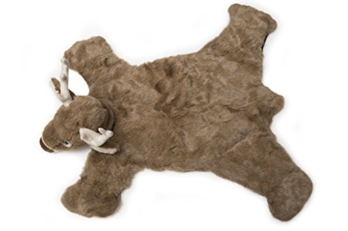 Carstens Plush White Tail Deer Animal Rug, Small #TOP2