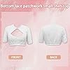 MUNSKT 2025 Women's 1PC Underwired Lingerie Classic Oktoberfest Dirndl Blouse Lace Vest Women's Lace Dirndl Blouse (UK, Alpha, S, Regular, Regular, Standard, White) #2