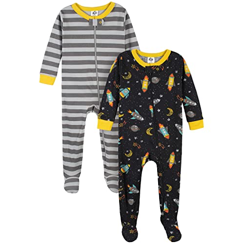 Image of Gerber Baby-Boys 2-Pack Footed Pajamas