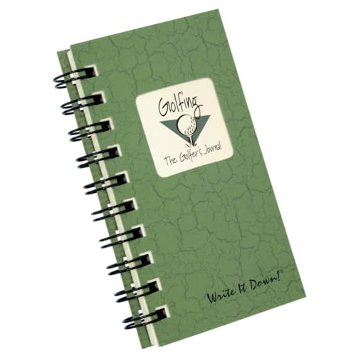 Journal du golfeur Mini True Vert pour noter vos parcours de golf sur papier recyclé