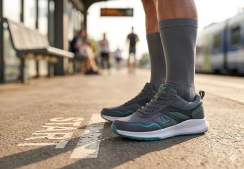 Image of Men's Running Shoes | Lightweight Breathable Sports Shoes for Gym, Walking & Daily Use | Comfortable Mesh Lace-Up Sneakers