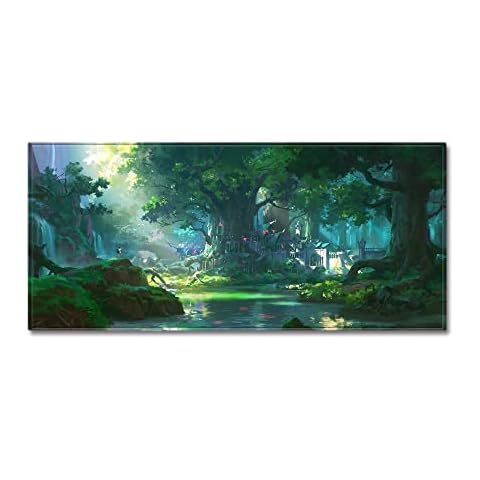 3D landscape printing kitchen non-slip floor mat, indoor and outdoor welcome door mat, bathroom absorbent carpet A1 50x160cm Cover