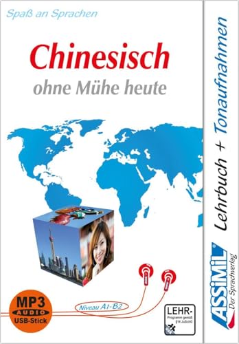 ASSiMiL Chinesisch ohne Mühe heute – MP3-Sprachkurs - Niveau A1-B2: Selbstlernkurs für Deutschsprechende, Lehrbuch + MP3-Audiodateien auf USB-Stick