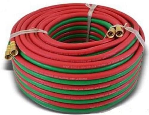 Weldcote 316TX100 Twin Hose Grade T 3/16 X 100' BB Fittings
