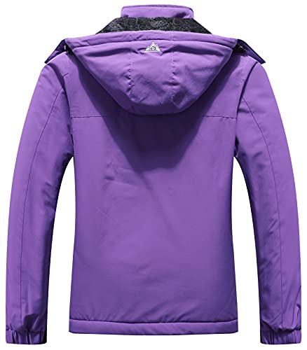 Image of MOERDENG Women's Waterproof Ski Jacket Warm Winter Coat Outdoor Windbreaker Hiking Snowboarding Jacket