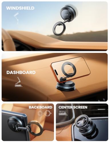 Lamicall Magsafe Magnetic 360° Adjustable Vacuum Suction Cup Phone Mount - image 2