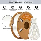 ERYONE Silk PLA Filament 1.75mm, 3D Printer Filament PLA, -0.03mm, 1kg(2.2lbs)/Spool, Silk White - Image 4
