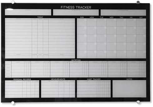 GLASSBOARD STUDIO High-End Tempered Glass Dry Erase Whiteboard - ...