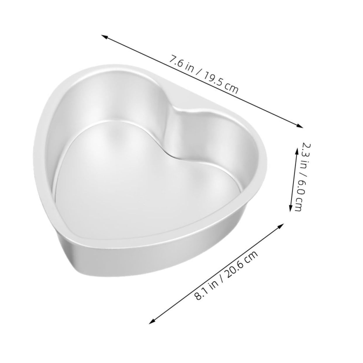 TOPBATHY 5pièces Moule à Gâteau Coeur Avec Fond Amovible Outil De Pâtisserie Pour Sucrées à Pratique Et Antiadhésif Pour Célébrations Et Événements