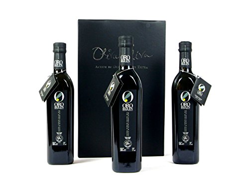 3 bottles Oro Bailen Family Reserve - Extra Virgin Olive Oil, New Harvest, 17-Ounce / 500 ml