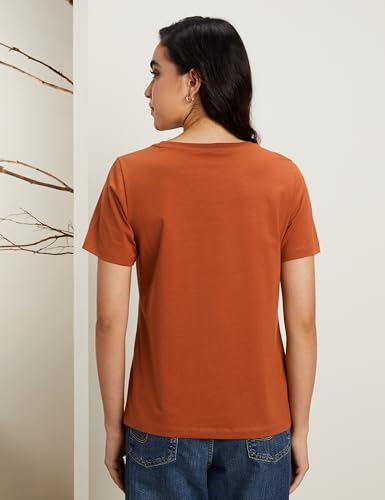 Image of Symbol Premium Women's Super Soft Cotton Round Neck Solid T-Shirt (Stylish | Regular Fit) (Available in Plus Sizes)