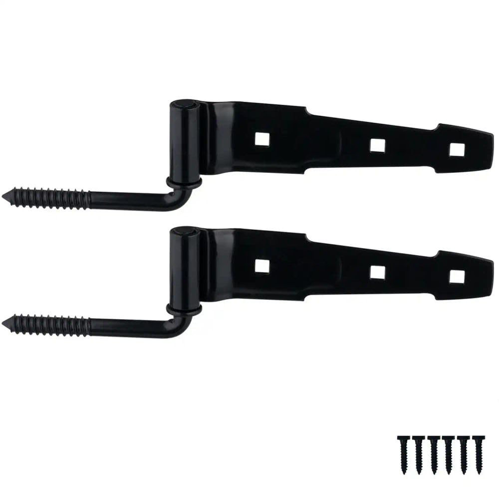 Stanley Hardware tornillo correa de gancho y bisagra, recubrimiento de color negro # 760861