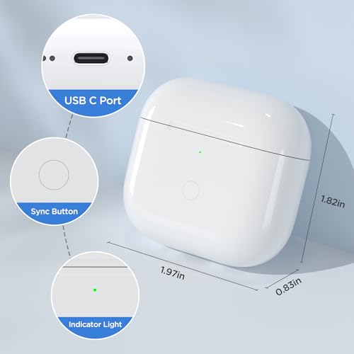 Image of Wireless Charging Case for Airpods 4th Generation with USB-C Port, Replacement Charger Cases Compatible with AirPod 4 Gen, Air Pod 4th Type-C Charger with Pairing Sync Function (Only Case)