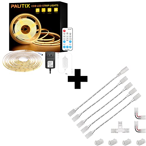 Tira LED COB PAUTIX 3000K 16.4 pies Dimmable Luz cálida miniatura 1